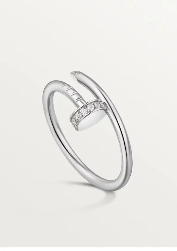 Juste un clou ring, small model, diamonds